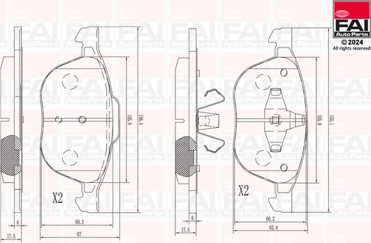 FAI AutoParts BP103 - Komplet Pločica, disk-kočnica www.molydon.hr