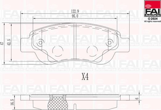 FAI AutoParts BP107 - Komplet Pločica, disk-kočnica www.molydon.hr