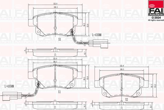 FAI AutoParts BP119 - Komplet Pločica, disk-kočnica www.molydon.hr