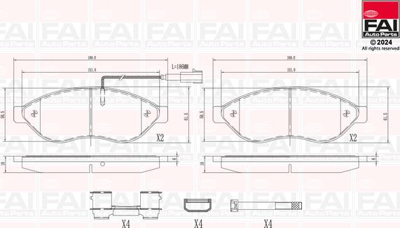 FAI AutoParts BP114 - Komplet Pločica, disk-kočnica www.molydon.hr