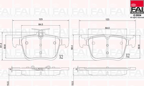 FAI AutoParts BP115 - Komplet Pločica, disk-kočnica www.molydon.hr