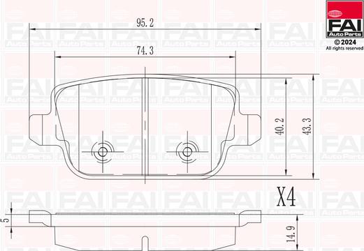 FAI AutoParts BP110 - Komplet Pločica, disk-kočnica www.molydon.hr