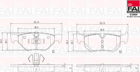 FAI AutoParts BP131 - Komplet Pločica, disk-kočnica www.molydon.hr