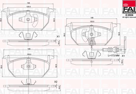 FAI AutoParts BP137 - Komplet Pločica, disk-kočnica www.molydon.hr