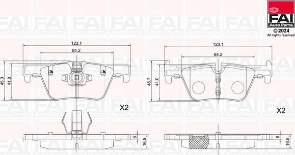 FAI AutoParts BP129 - Komplet Pločica, disk-kočnica www.molydon.hr