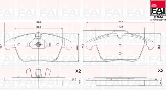 FAI AutoParts BP127 - Komplet Pločica, disk-kočnica www.molydon.hr