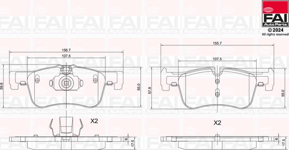 FAI AutoParts BP171 - Komplet Pločica, disk-kočnica www.molydon.hr