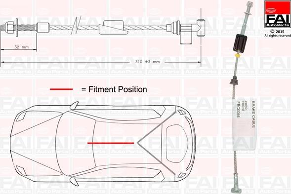 FAI AutoParts FBC0056 - Sajla ručne kočnice www.molydon.hr