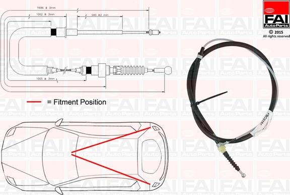 FAI AutoParts FBC0154 - Sajla ručne kočnice www.molydon.hr