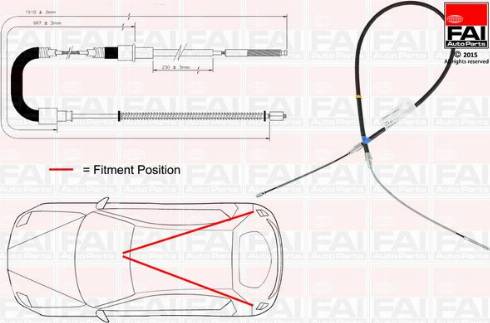 FAI AutoParts FBC0155 - Sajla ručne kočnice www.molydon.hr