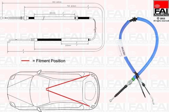 FAI AutoParts FBC0169 - Sajla ručne kočnice www.molydon.hr