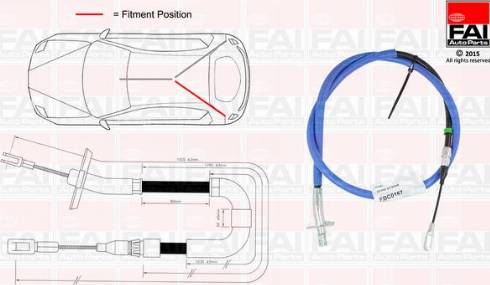 FAI AutoParts FBC0167 - Sajla ručne kočnice www.molydon.hr