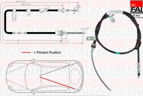 FAI AutoParts FBC0100 - Sajla ručne kočnice www.molydon.hr