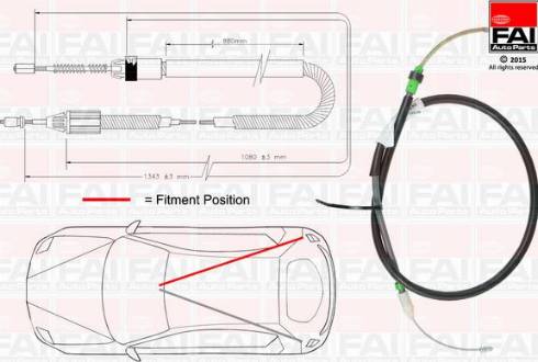 FAI AutoParts FBC0138 - Sajla ručne kočnice www.molydon.hr