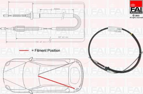 FAI AutoParts FBC0137 - Sajla ručne kočnice www.molydon.hr