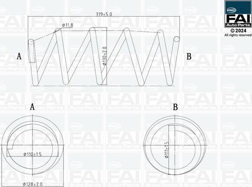 FAI AutoParts FPCS177 - Opruga trapa www.molydon.hr