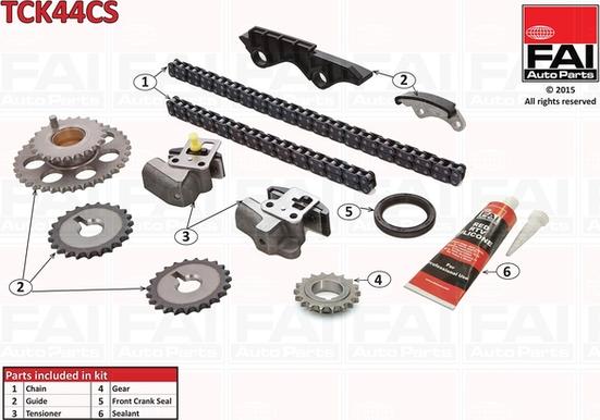 FAI AutoParts TCK44CS - Set lanaca razvod i natezači www.molydon.hr