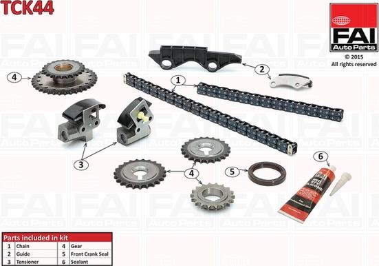 FAI AutoParts TCK44 - Set lanaca razvod i natezači www.molydon.hr