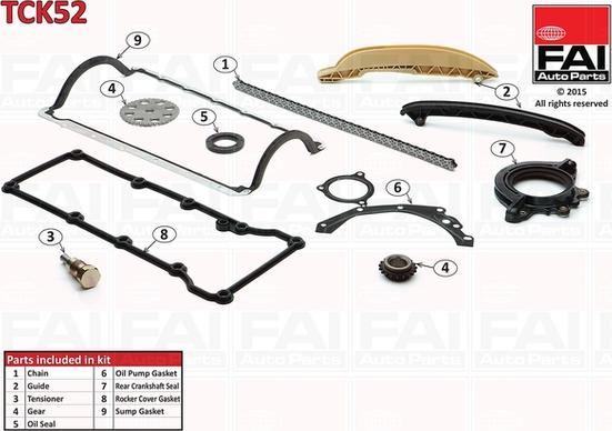 FAI AutoParts TCK52 - Set lanaca razvod i natezači www.molydon.hr