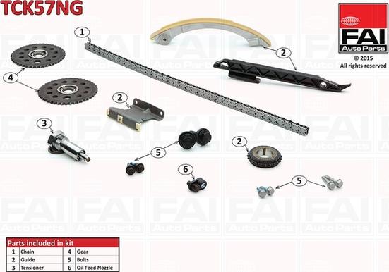 FAI AutoParts TCK57NG - Set lanaca razvod i natezači www.molydon.hr