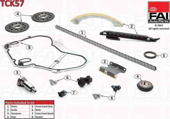 FAI AutoParts TCK57 - Set lanaca razvod i natezači www.molydon.hr