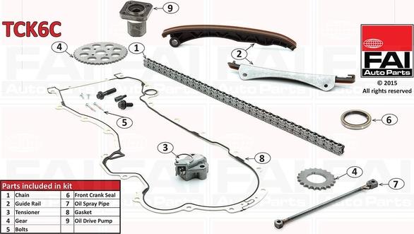 FAI AutoParts TCK6C - Set lanaca razvod i natezači www.molydon.hr