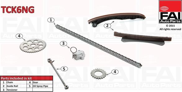 FAI AutoParts TCK6NG - Set lanaca razvod i natezači www.molydon.hr