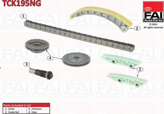 FAI AutoParts TCK195NG - Set lanaca razvod i natezači www.molydon.hr