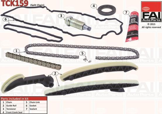 FAI AutoParts TCK159 - Set lanaca razvod i natezači www.molydon.hr