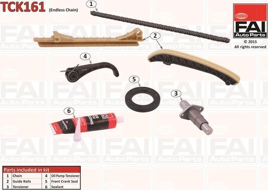 FAI AutoParts TCK161 - Set lanaca razvod i natezači www.molydon.hr