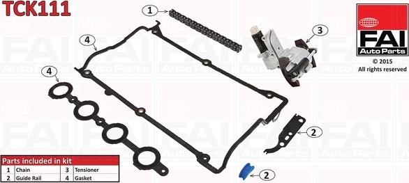 FAI AutoParts TCK111 - Set lanaca razvod i natezači www.molydon.hr