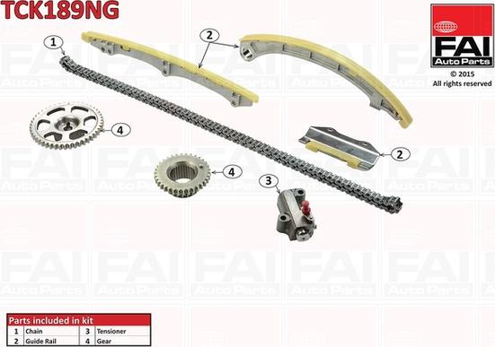 FAI AutoParts TCK189NG - Set lanaca razvod i natezači www.molydon.hr