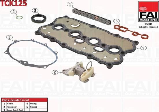 FAI AutoParts TCK125 - Set lanaca razvod i natezači www.molydon.hr