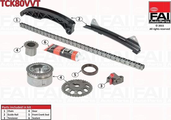 FAI AutoParts TCK80VVT - Set lanaca razvod i natezači www.molydon.hr