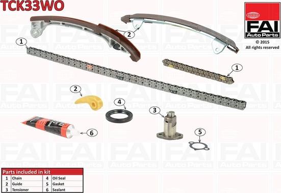 FAI AutoParts TCK33WO - Set lanaca razvod i natezači www.molydon.hr