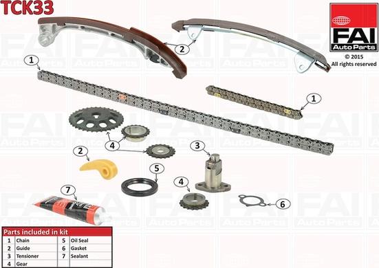 FAI AutoParts TCK33 - Set lanaca razvod i natezači www.molydon.hr