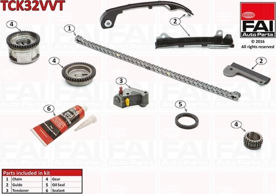 FAI AutoParts TCK32VVT - Set lanaca razvod i natezači www.molydon.hr