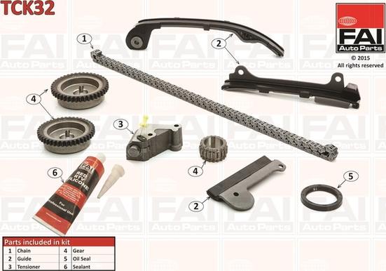 FAI AutoParts TCK32 - Set lanaca razvod i natezači www.molydon.hr