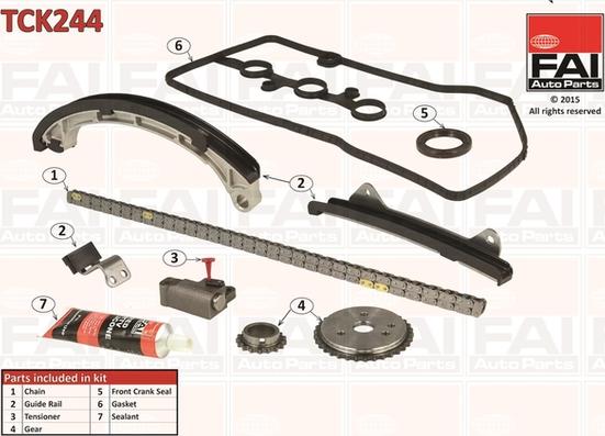 FAI AutoParts TCK244 - Set lanaca razvod i natezači www.molydon.hr