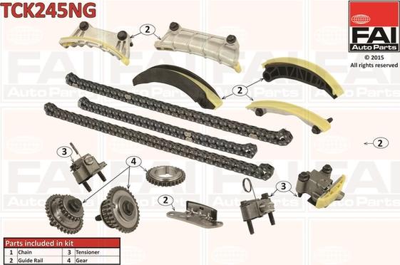 FAI AutoParts TCK245NG - Set lanaca razvod i natezači www.molydon.hr