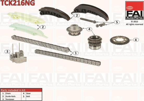 FAI AutoParts TCK216NG - Set lanaca razvod i natezači www.molydon.hr