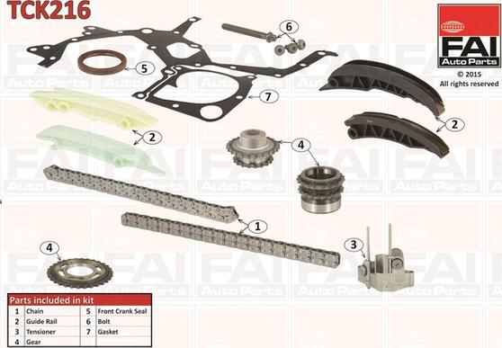 FAI AutoParts TCK216 - Set lanaca razvod i natezači www.molydon.hr