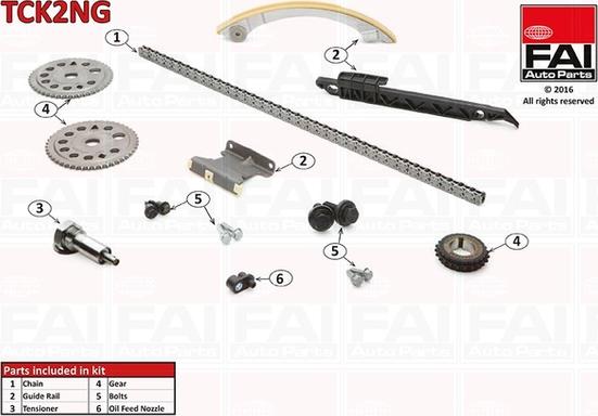 FAI AutoParts TCK2NG - Set lanaca razvod i natezači www.molydon.hr