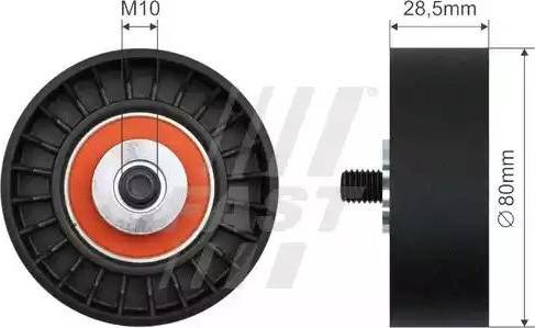 Fast FT44583 - Usmjeravajući/Vodeci tockic, klinasti remen  www.molydon.hr