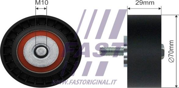 Fast FT44575 - Vodeći valjak , klinasti rebrasti remen  www.molydon.hr