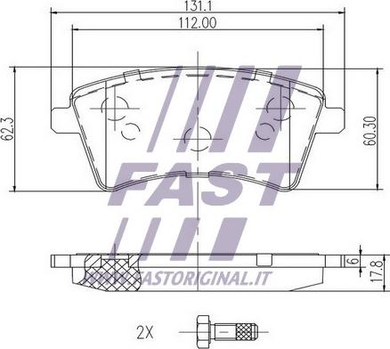 Fast FT29527 - Komplet Pločica, disk-kočnica www.molydon.hr