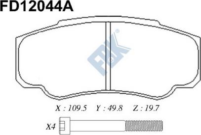 TOMEX brakes 12-46 - Komplet Pločica, disk-kočnica www.molydon.hr