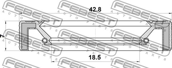 Febest 95LAY-20420707X - Set za popravak, aksijalni zglob poprecne spone www.molydon.hr