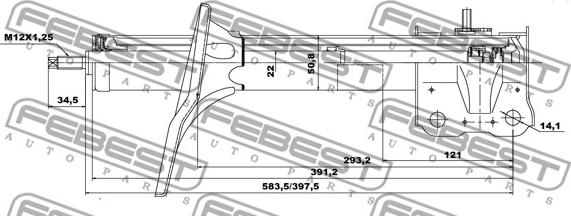 Febest 04665601F - Amortizer www.molydon.hr