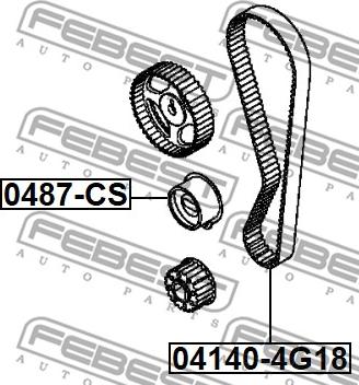 Febest 04140-4G18 - Zupčasti remen  www.molydon.hr